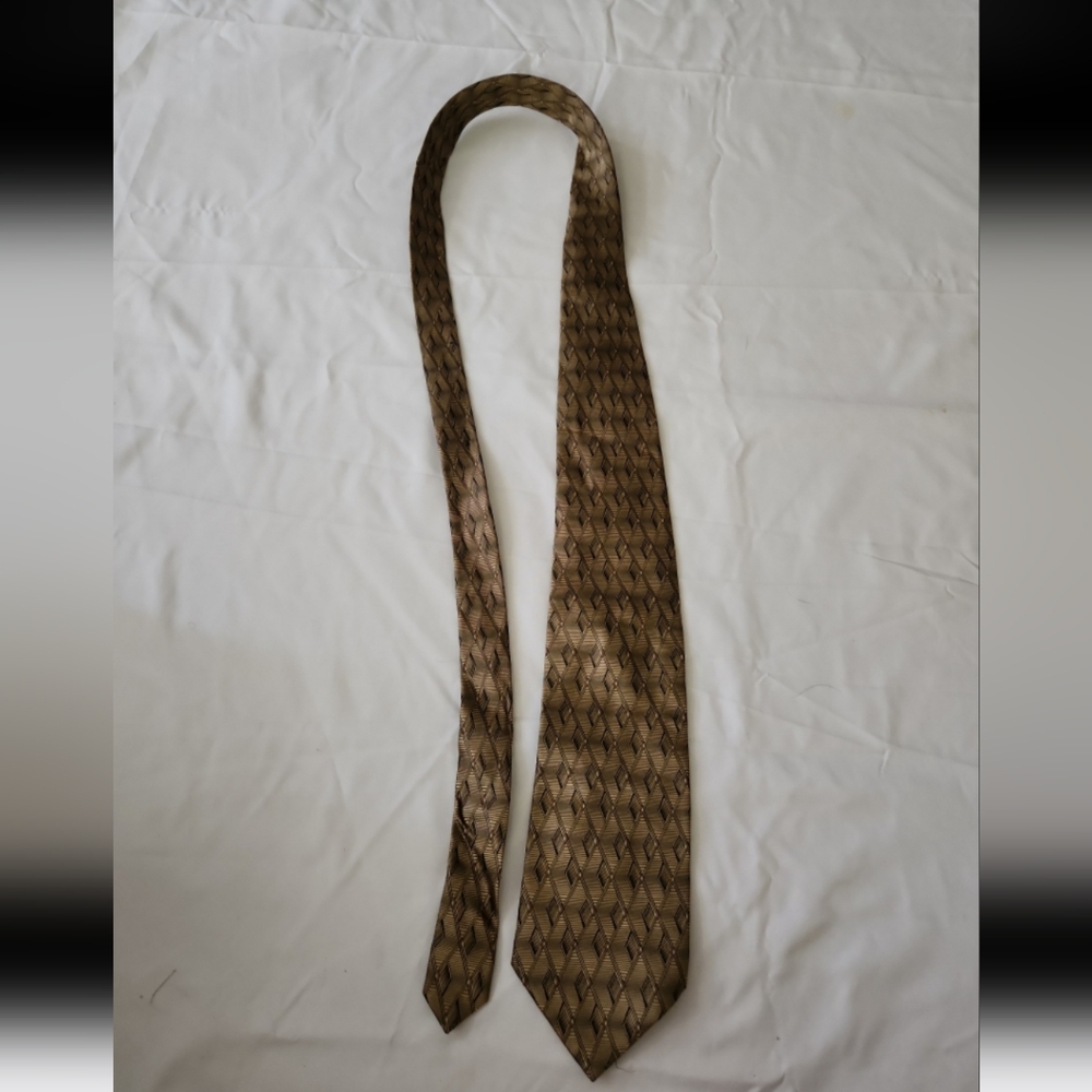 Ferucci mens brown patterned tie #NN3